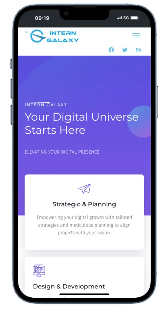 Intern Galaxy Mobile View